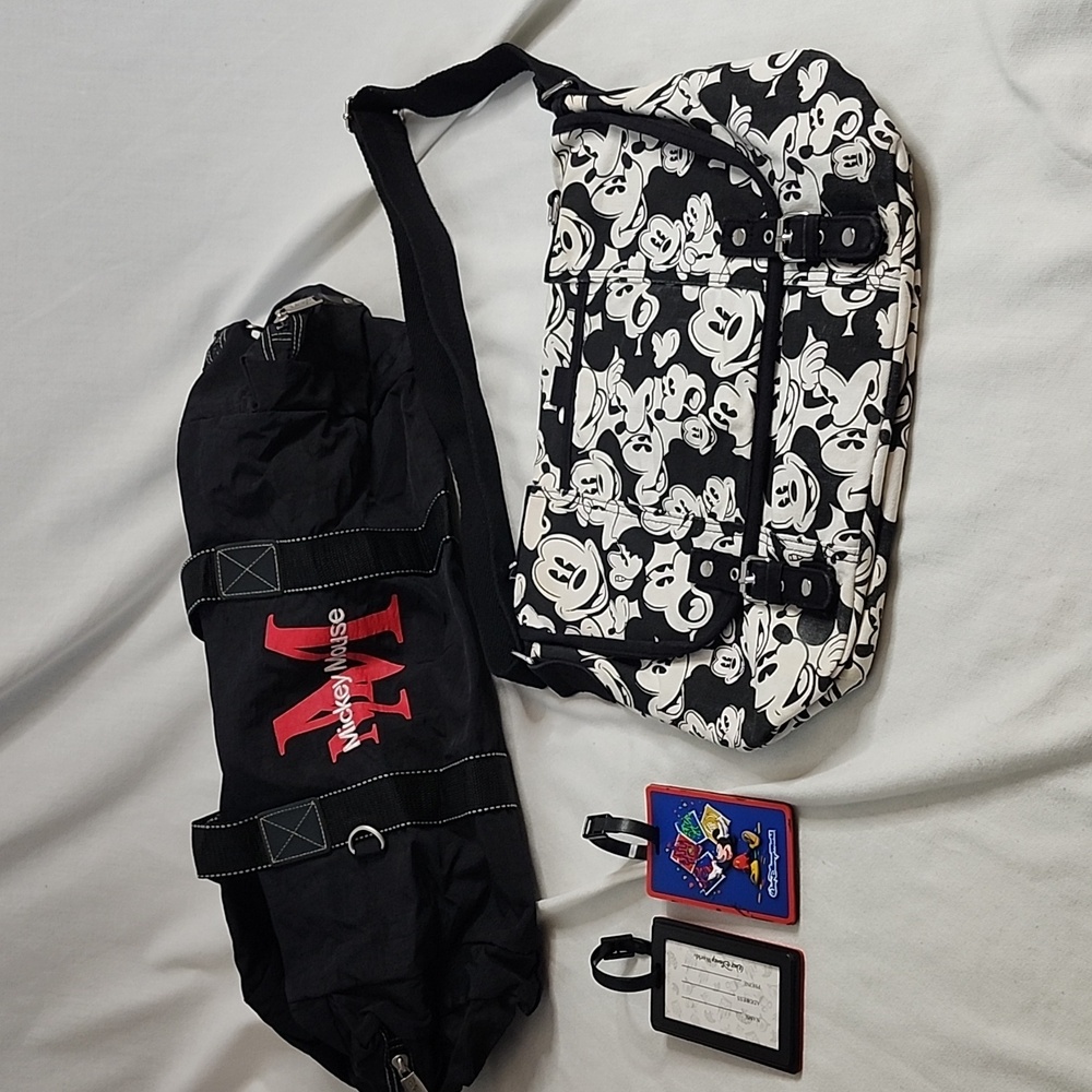 Disneyland Resort Messenger Bag and Mickey Mouse Duffle with Tags